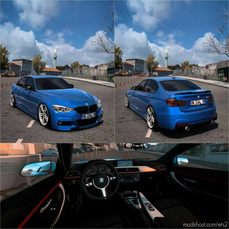 BMW 320I F30 M Package FIX [1.43] for Euro Truck Simulator 2