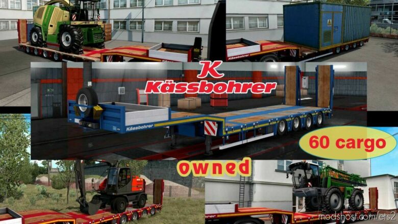 Ownable Overweight Trailer Kassbohrer LB4E V1.1.9 for Euro Truck Simulator 2