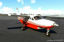 Cessna 208B Default RED Recolor With NEW Seats for Microsoft Flight Simulator 2020