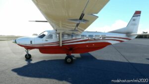 MSFS 2020 Cessna Livery Mod: 208B Default RED Recolor With NEW Seats (Image #3)