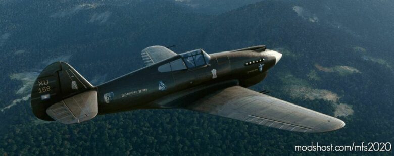 P-40B Tomahawk Bigradials XU-168 Bayon Cambodia for Microsoft Flight Simulator 2020