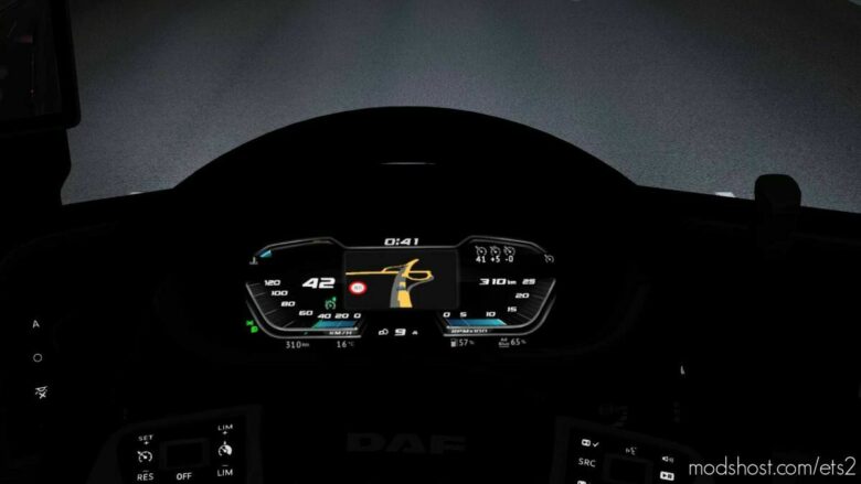 High Quality Dashboard – DAF 2021 Reworked [1.43] for Euro Truck Simulator 2