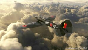 MSFS 2020 Spitfire Livery Mod: Supermarine Seafire MK.47 Belgian AIR Force MN-W (Image #3)