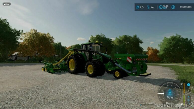 JD Seeder Attachment for Farming Simulator 22