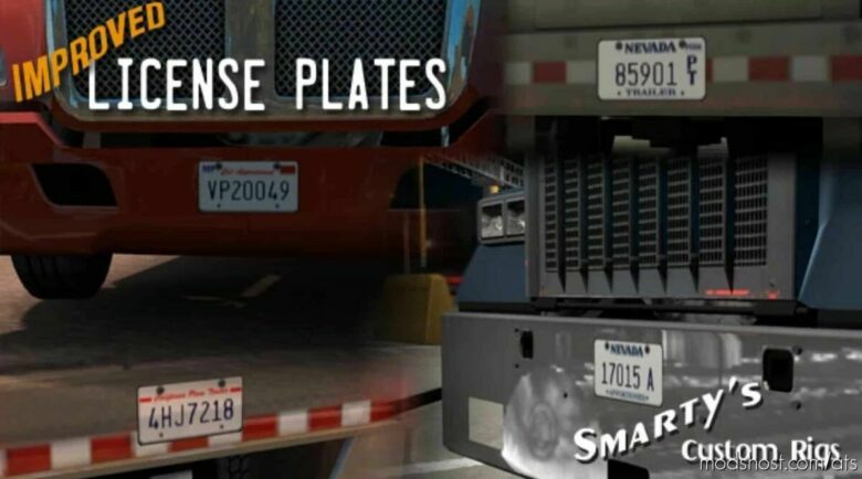 Improved Licence Plates V1.6 [1.43] for American Truck Simulator