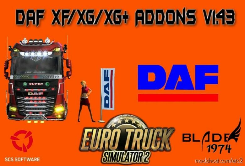DAF Xf/Xg/Xg+ Addons V3 [1.43] for Euro Truck Simulator 2