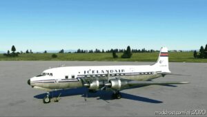 MSFS 2020 Iceland Livery Mod: air DC-6B Pmdg (Sólfaxi & Skyfaxi) (Image #2)