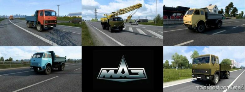 MAZ Traffic Pack [1.43] for Euro Truck Simulator 2