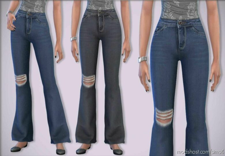 Vicki Flared Jeans for The Sims 4