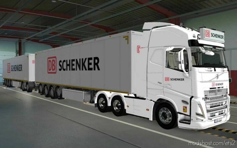 Skin Volvo FH5 2020 DB Schenker 1.0 [1.43] for Euro Truck Simulator 2