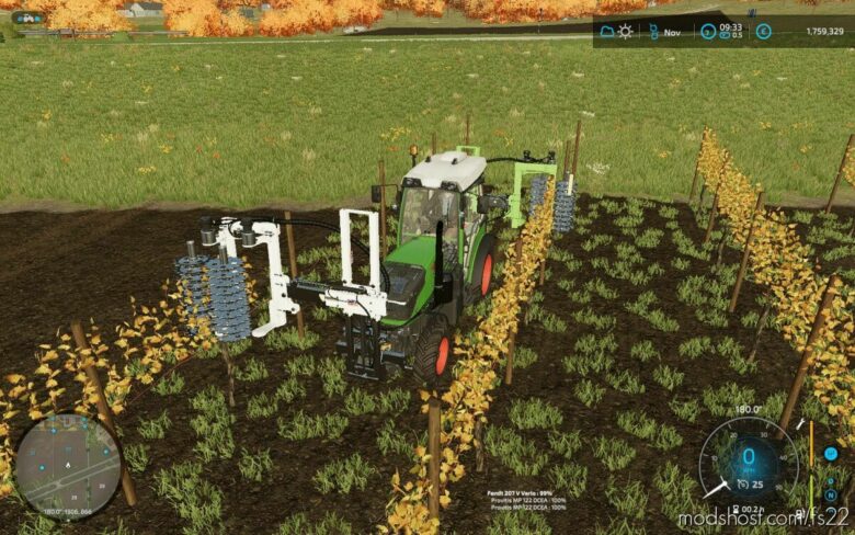 Tuned Grape Leaf Cutter for Farming Simulator 22