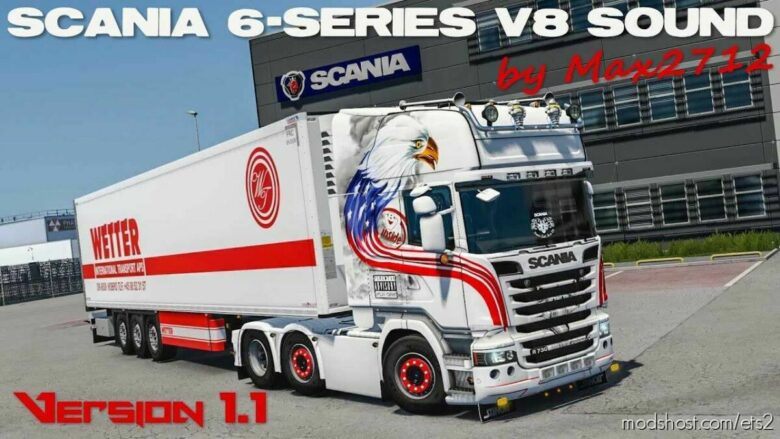 Scania 6-Series DC16 V8 Sound V1.2 [1.43] for Euro Truck Simulator 2