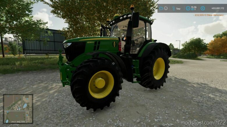 John Deere 6R Edit for Farming Simulator 22