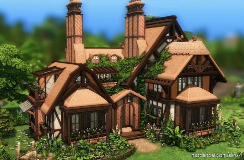 Nature Lover Cottage – NO CC for The Sims 4
