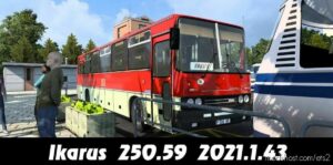 Ikarus 250-59 Apollo + Interior + Passengers V2.1.5 [1.43] for Euro Truck Simulator 2