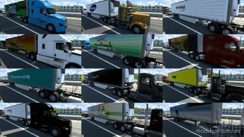 Myanmar Brands And World Brands Traffic V5 for American Truck Simulator