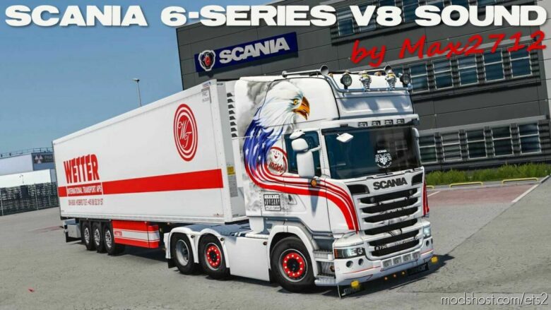 Scania 6-Series DC16 V8 Stock Sound V1.3 for Euro Truck Simulator 2