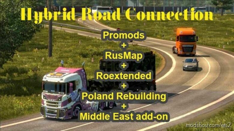 Promods / Rusmap /Poland Rebuilding / Roextended Road Connections [1.43] for Euro Truck Simulator 2