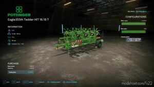 Tedder HIT 16.18 T Poettinger for Farming Simulator 22