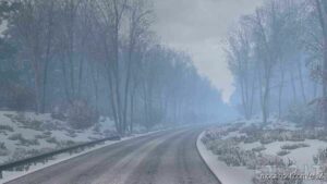 ETS2 Weather Mod: More FOG Variants For Frosty Winter (Featured)