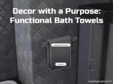 Decor With A Purpose: Functional Bath Towels for The Sims 4