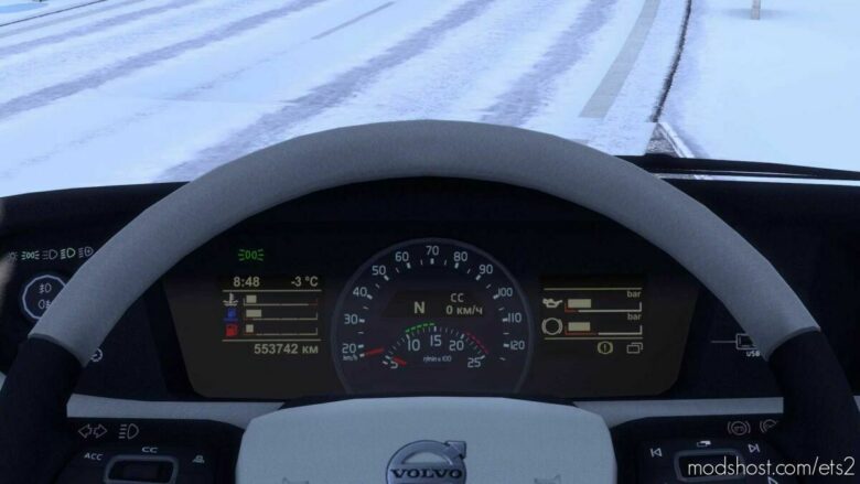 Volvo FH 2012 Improved Dashboard V1.1 [1.43] for Euro Truck Simulator 2