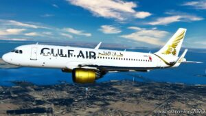 MSFS 2020 A320 Livery Mod: 8K Gulf AIR Airbus A320 NEO (Image #3)