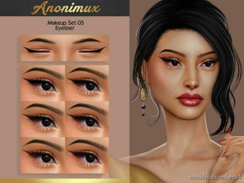 Makeup SET 05 – Eyeliner for The Sims 4