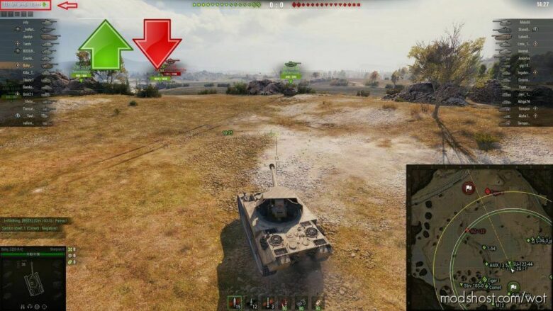 Better LAG Indicator Arrow [1.12.1.2] for World of Tanks