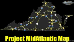 Project Midatlantic Map V0.3 [1.43] for American Truck Simulator