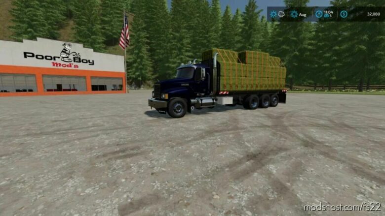 Mack Flatbed Truck for Farming Simulator 22