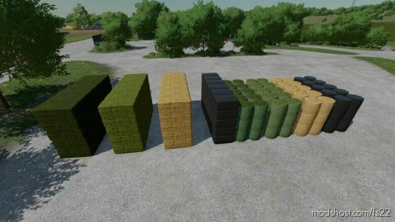 Buyable Large Stack Of Bales for Farming Simulator 22