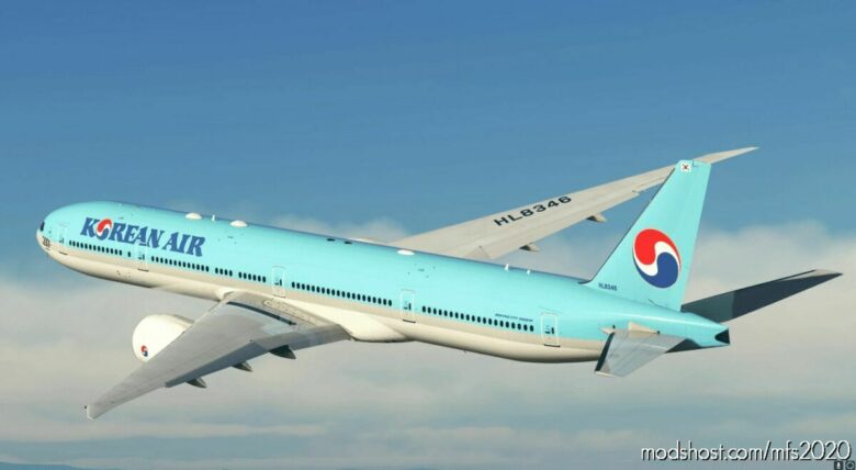 Captainsim 777-300ER Korean AIR HL8346 ”200TH Boeing” for Microsoft Flight Simulator 2020