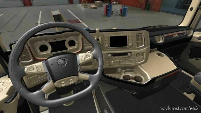 Scania S & R 2016 LUX Beige Interior [1.43] for Euro Truck Simulator 2