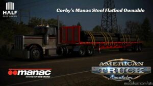 Manac Steel Flatbed Trailer V1.4 By Corby [1.43] for American Truck Simulator