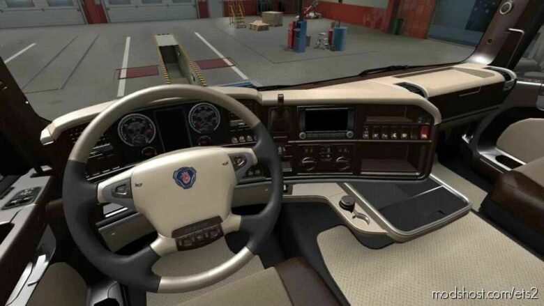 Scania R 2009 LUX Cream Interior [1.43] for Euro Truck Simulator 2