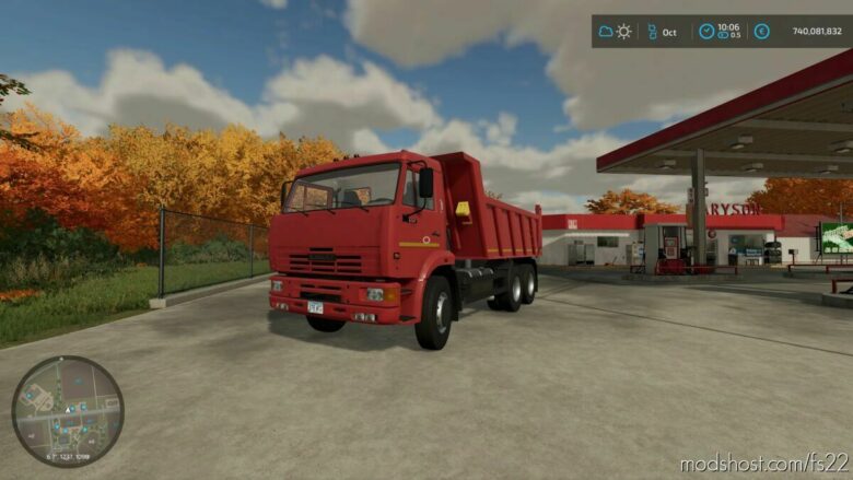 Kamaz 6520 Dump Truck V1.1 for Farming Simulator 22