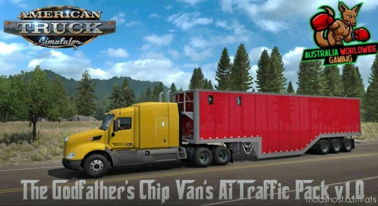The Godfather’s Chip Vans AI Traffic Pack for American Truck Simulator