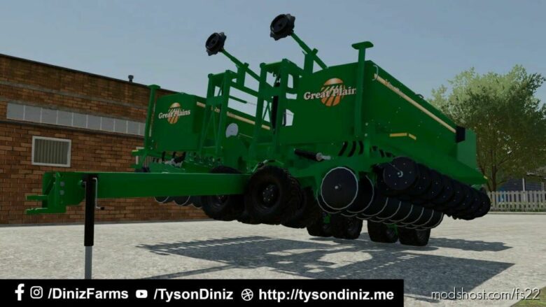 FS22 Seeder Mod: Great Plains 3S3000HD 3 Section BOX Drill (Featured)