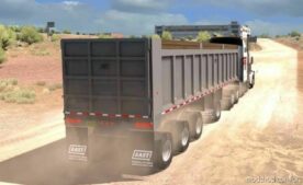 East Quad Axle Dump Trailer V2.3 [1.43] for American Truck Simulator