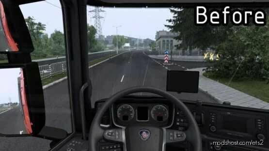 SCS Rain Streaks FIX for Euro Truck Simulator 2