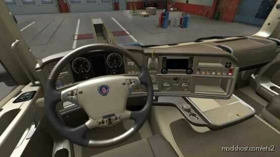 Scania R Light Cream Interior [1.43] for Euro Truck Simulator 2