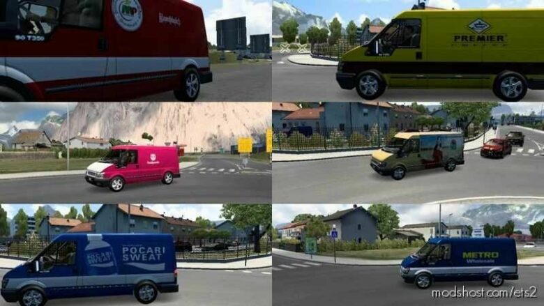 Ford Transit Traffic By Player Thurein V2 for Euro Truck Simulator 2