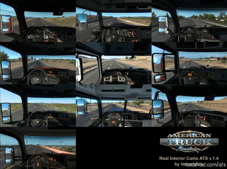 Real Interior Cams V1.4 for American Truck Simulator