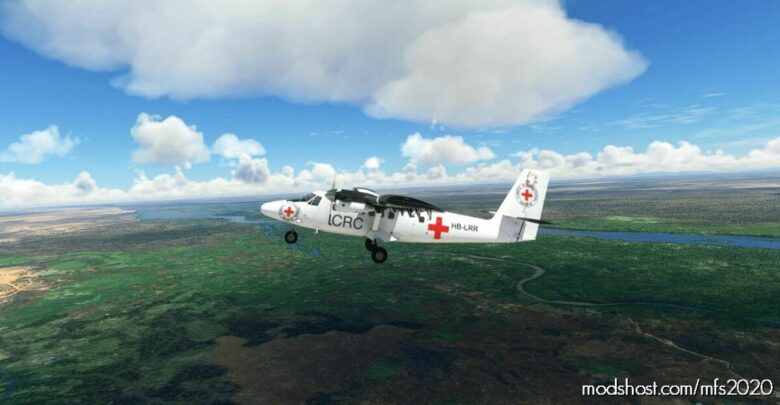 Icrc (RED Cross) – DHC-6-300 Twin Otter (Wheels PAX) for Microsoft Flight Simulator 2020