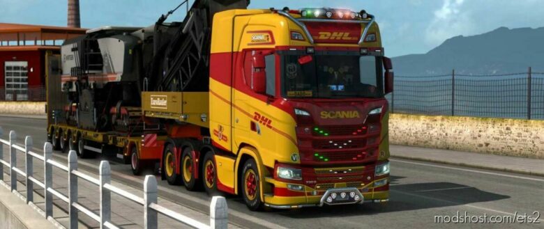 Skin DHL TNT Trucks & Trailers [1.43] for Euro Truck Simulator 2