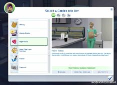 Night Nurse Career for The Sims 4
