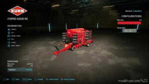 FS22 Kuhn Seeder Mod: Espro6000Rc (Image #2)