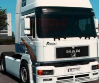 ETS2 MAN Mod: F2000 RED Danish Plusch Interior + Exterior 1.43 (Image #2)