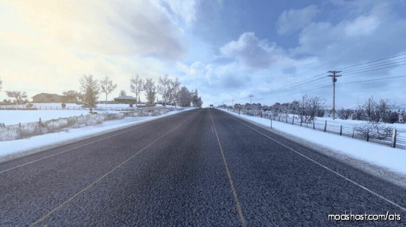 Clean Roads For Frosty Winter Mod V4.5 for American Truck Simulator